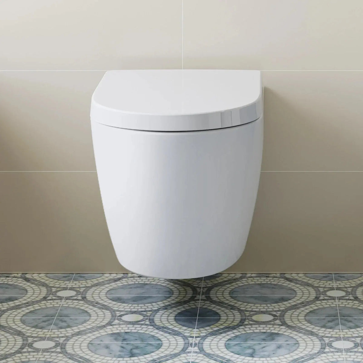 Wall Mounted Toilet with Power Flush and Sleek Model TG03W HOROW