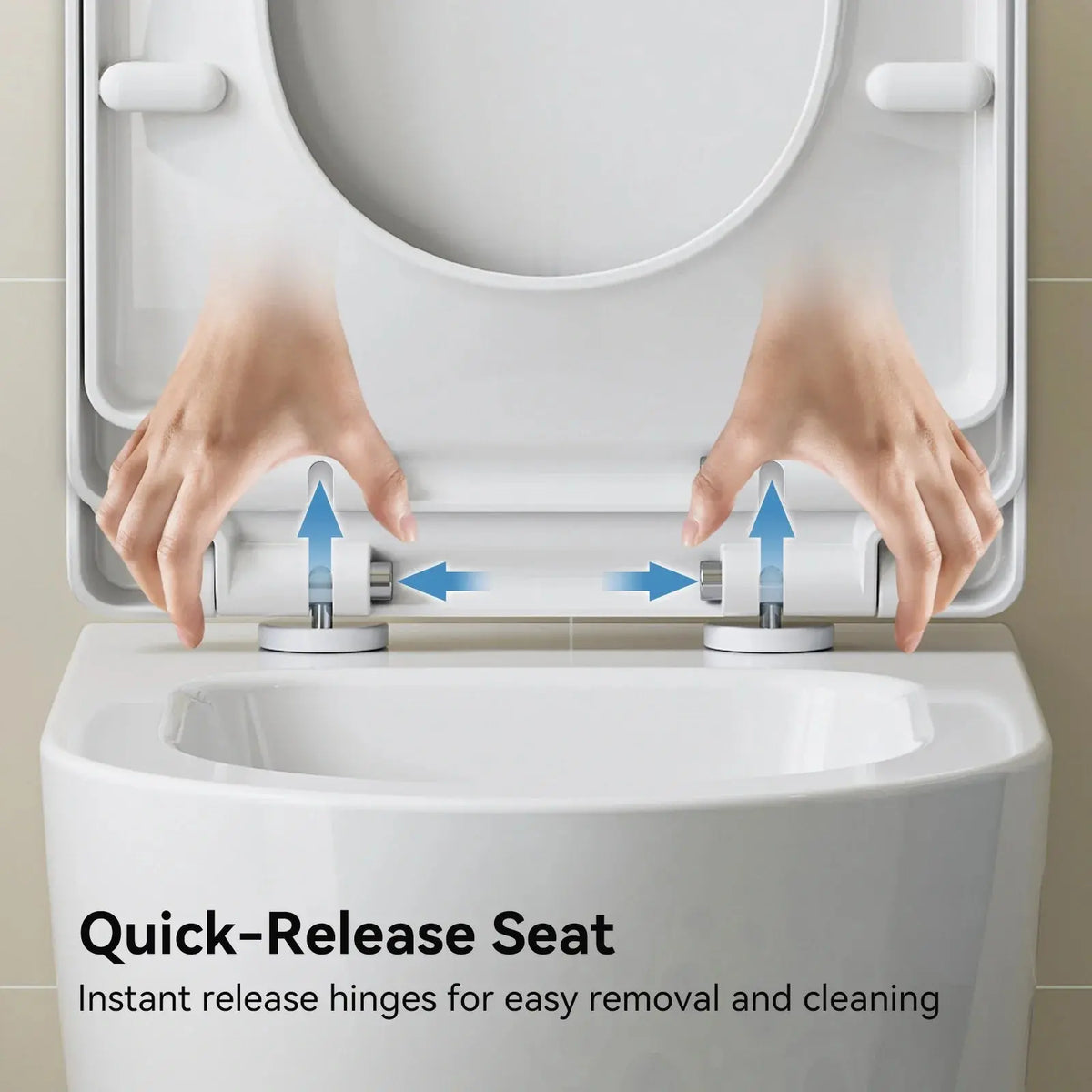Wall Mounted Toilet with Power Flush and Sleek Model TG03W HOROW