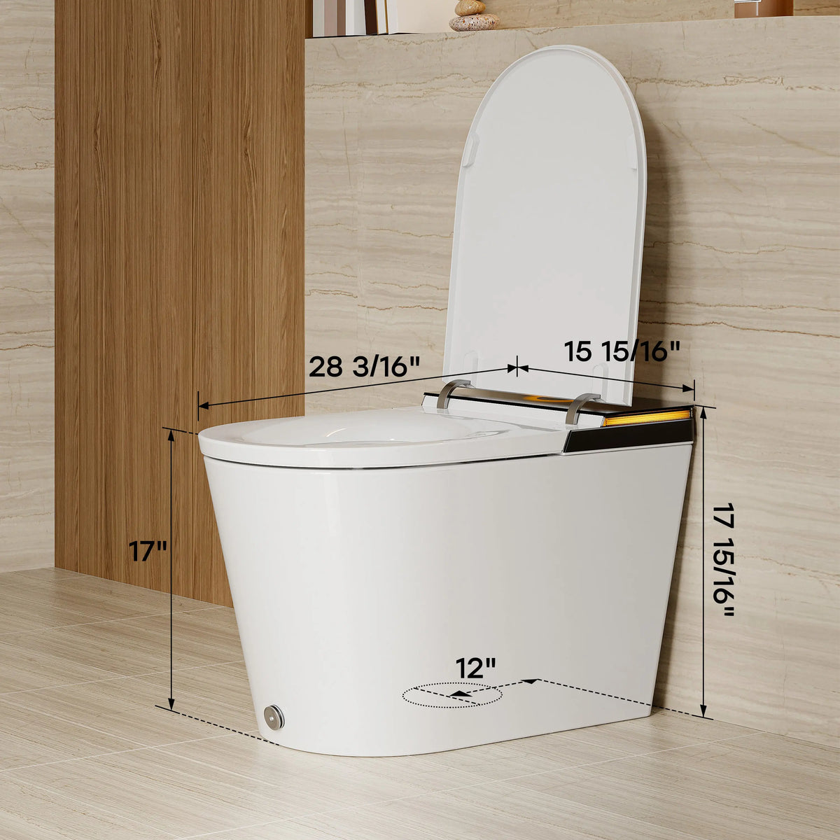 Manufacturer HOROW X70 Smart Toilet With ADA & Dual Flush