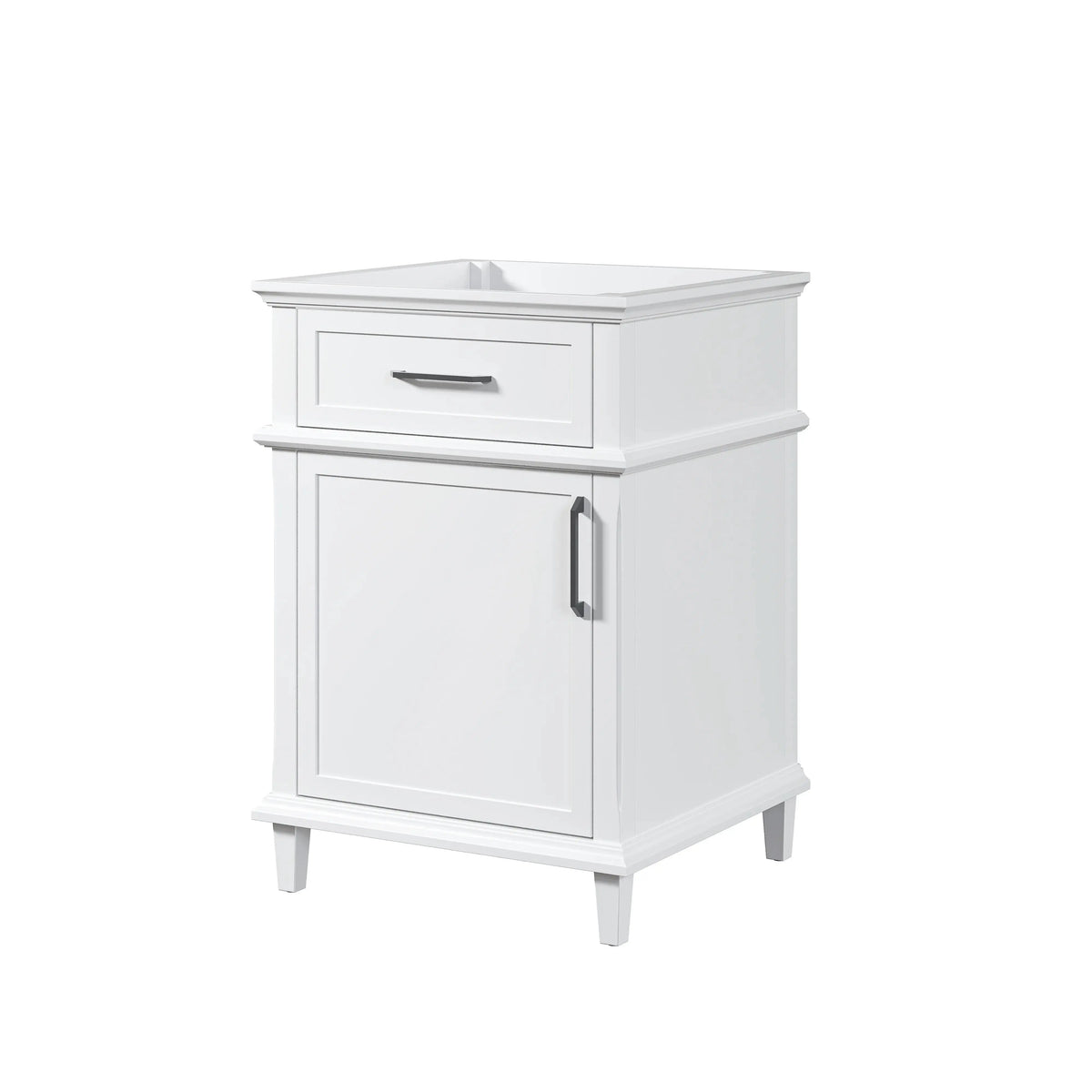 HOROW Soft-Close 24" Bathroom Vanity Cabinet with Tilt-Down Drawer & Spacious Storage Model HR-VNA24-1