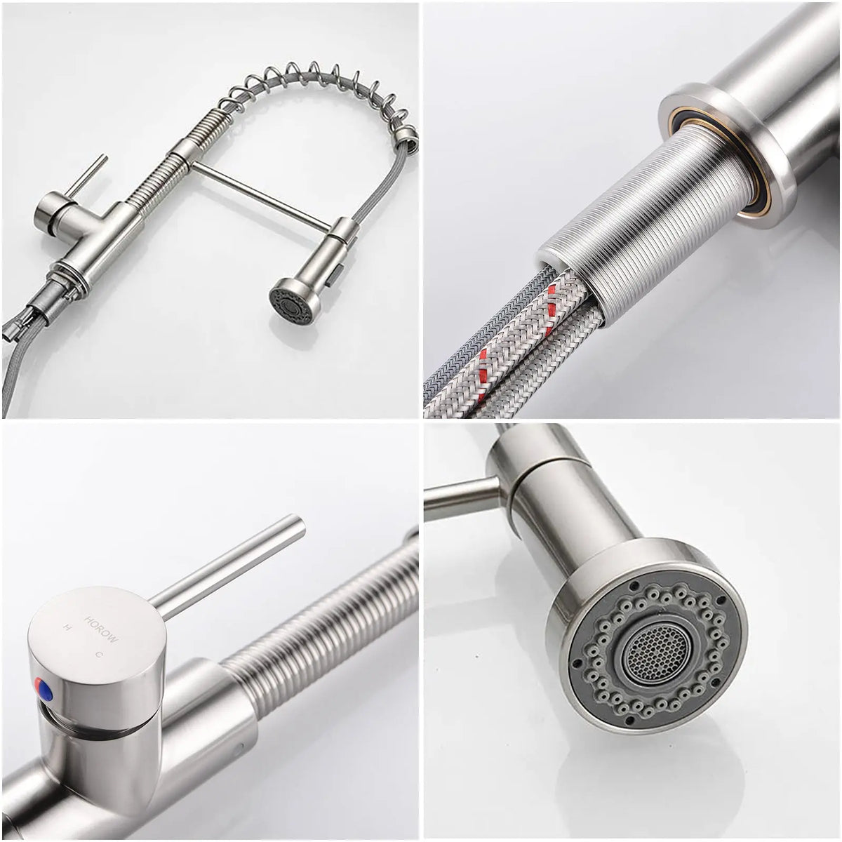 HOROW Best Kitchen Faucet With Pull Down Sprayer Model HR-KF0229B HOROW