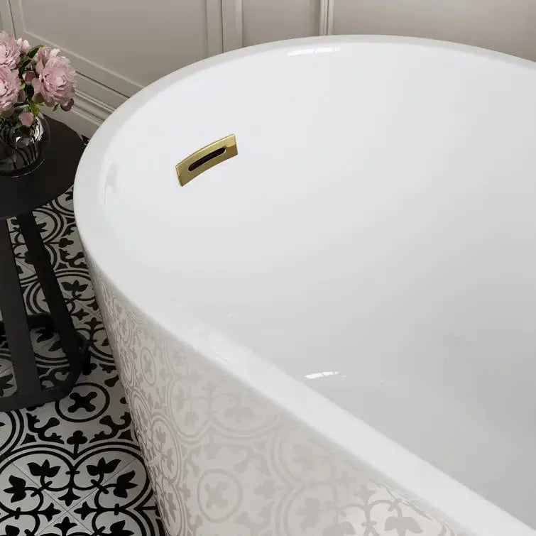 HOROW 47 Inch Freestanding Acrylic Soaking Tub Model TU47-SG-NS HOROW