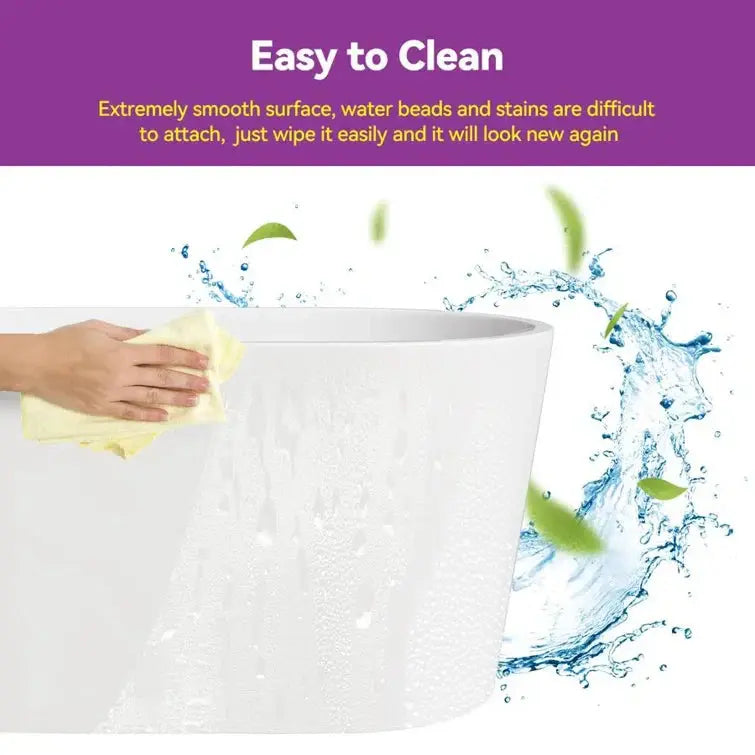 HOROW 47 Inch Freestanding Acrylic Soaking Tub Model TU47-SG-NS HOROW