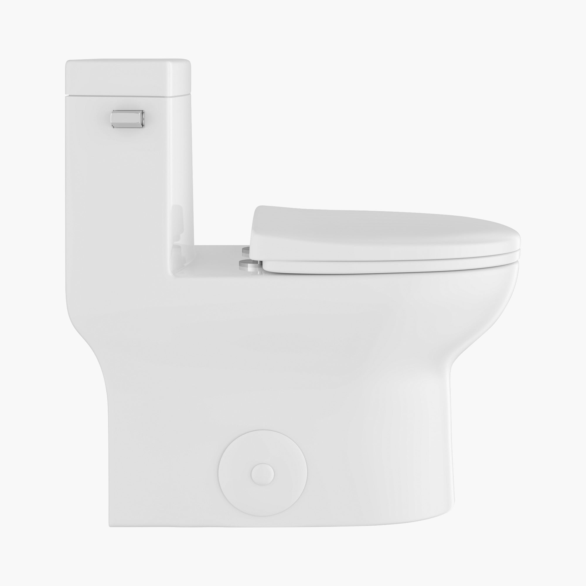 HOROW Comfort Height Elongated Toilet Single Flush 1 Piece Toilet Model ST076W