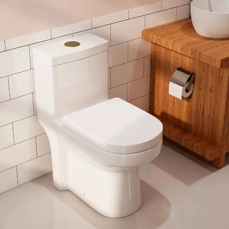 HOROW 12 Inch Toilet Bowl One Piece Floor Mounted Toilet Model 8733S-G HOROW