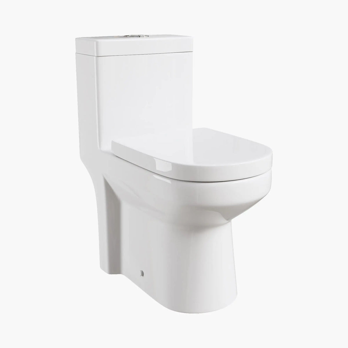 Compact 12" Rough In Toilet – HOROW 8733S One-Piece Round Design HOROW
