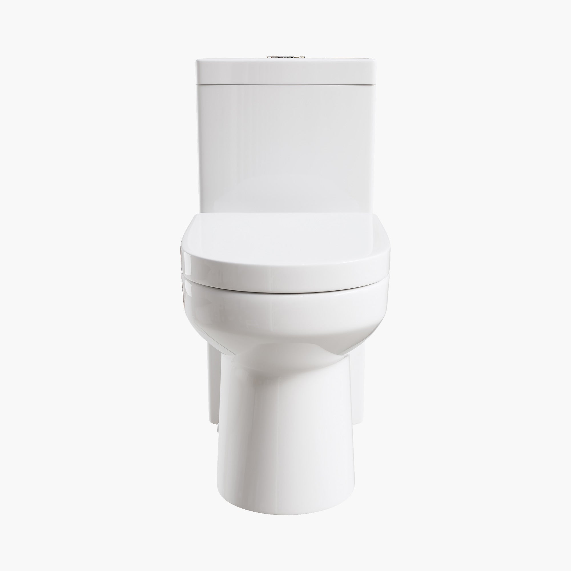 Compact 12" Rough In Toilet – HOROW 8733S One-Piece Round Design