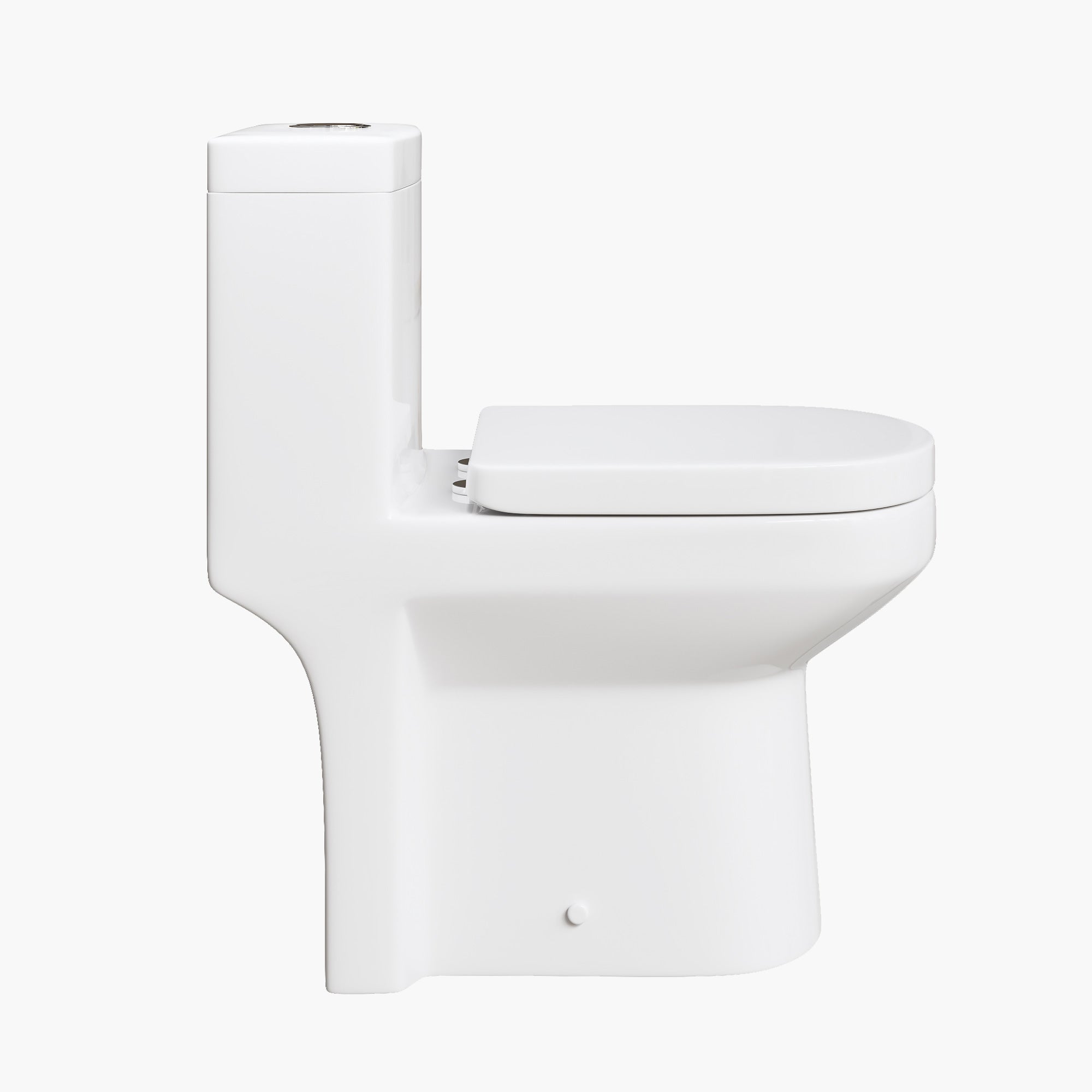 Compact 12" Rough In Toilet – HOROW 8733S One-Piece Round Design