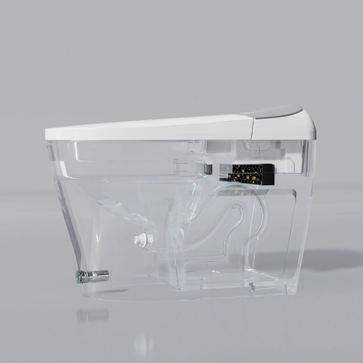 HOROW T03-AOCElongated Smart Bidet Toilet 1.1 GPF in White with Auto Open/Close, Tank, Heated Seat, Auto Flush, UV Purification