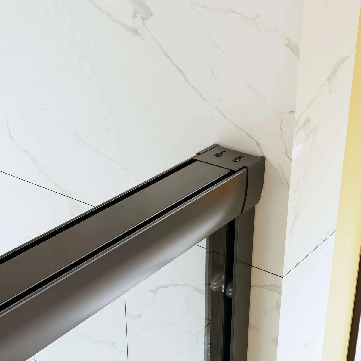 HOROW Frameless Sliding Shower Door 60 Inch Matte Black Shower Door Model BE6076-MB HOROW