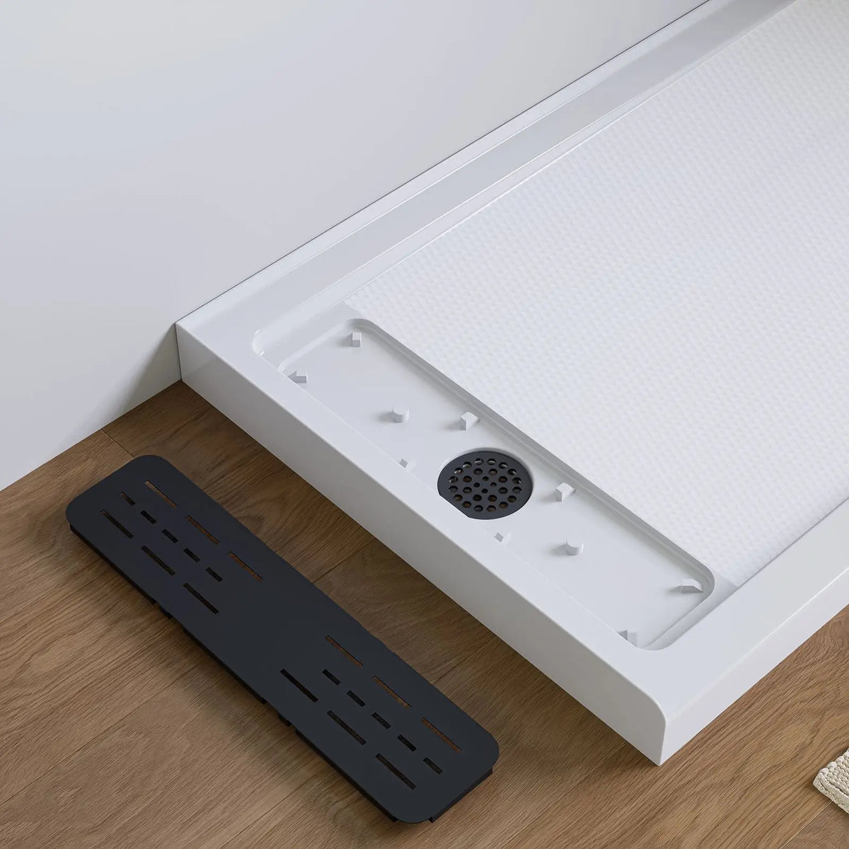 60 inch Shower Pan with Left Drain and 3-Sided Flange Model BS6032-MB-L HOROW