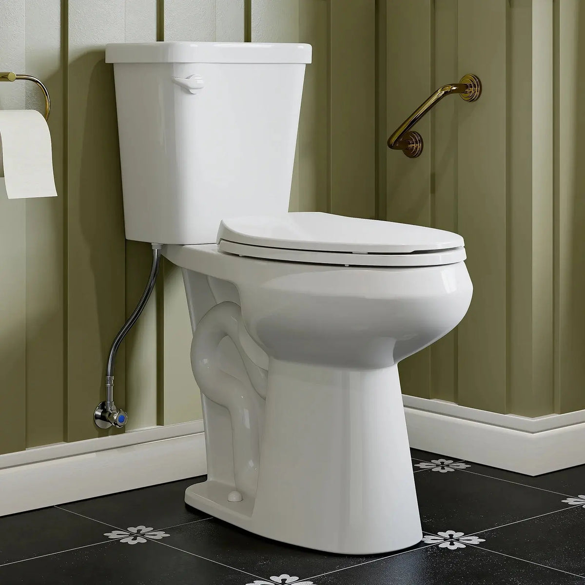 2 Piece Toilet with Elongated Bowl and Single Flush Model HWTT - E02S HOROW