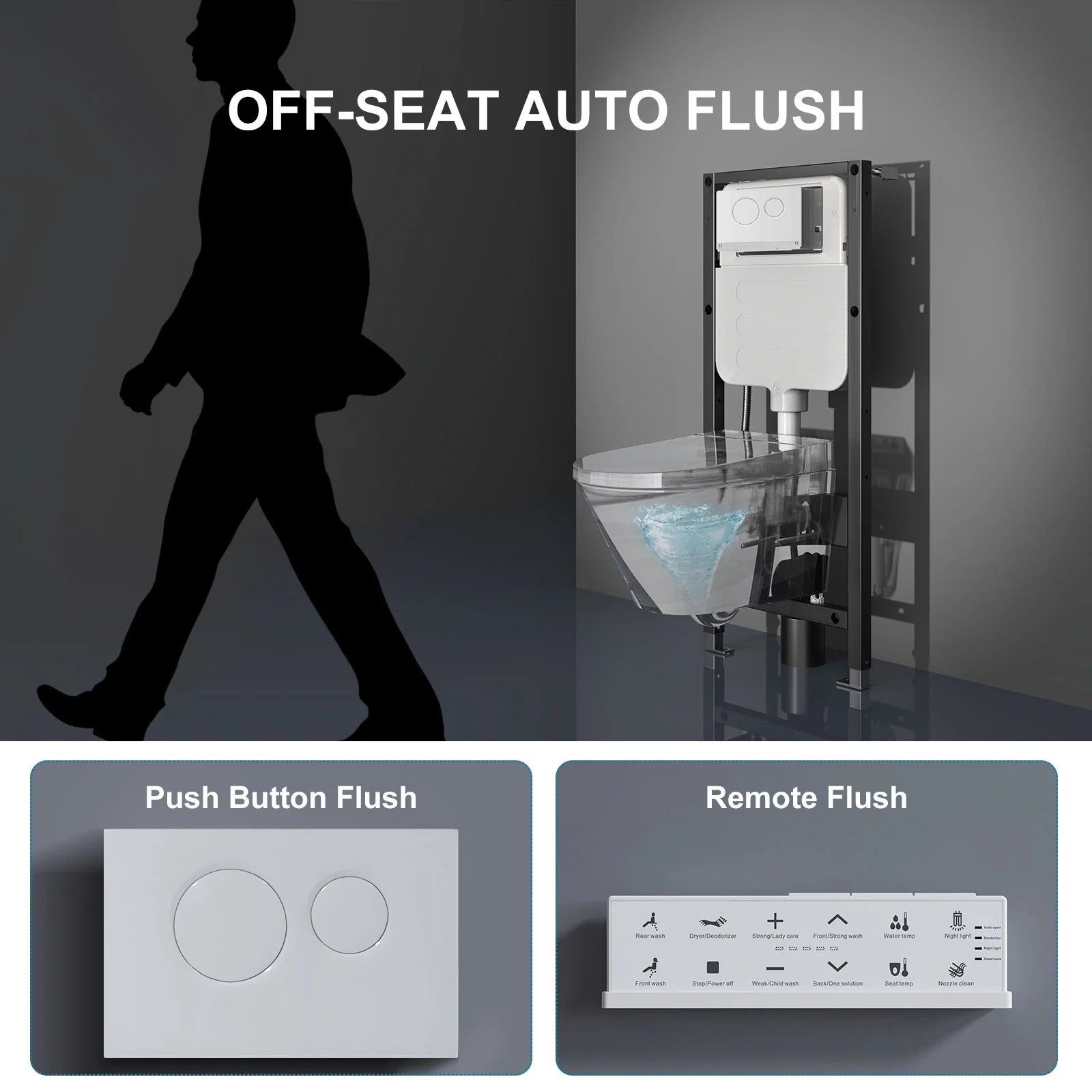 G10 Wall Mounted Toilet With Tank HOROW Smart Toilet