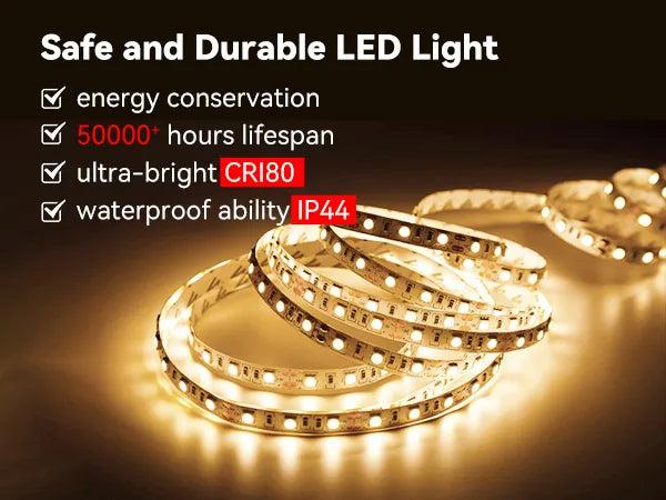 HOROW Rectangular Bathroom Mirror with Acrylic LED Strip Model AM5070S