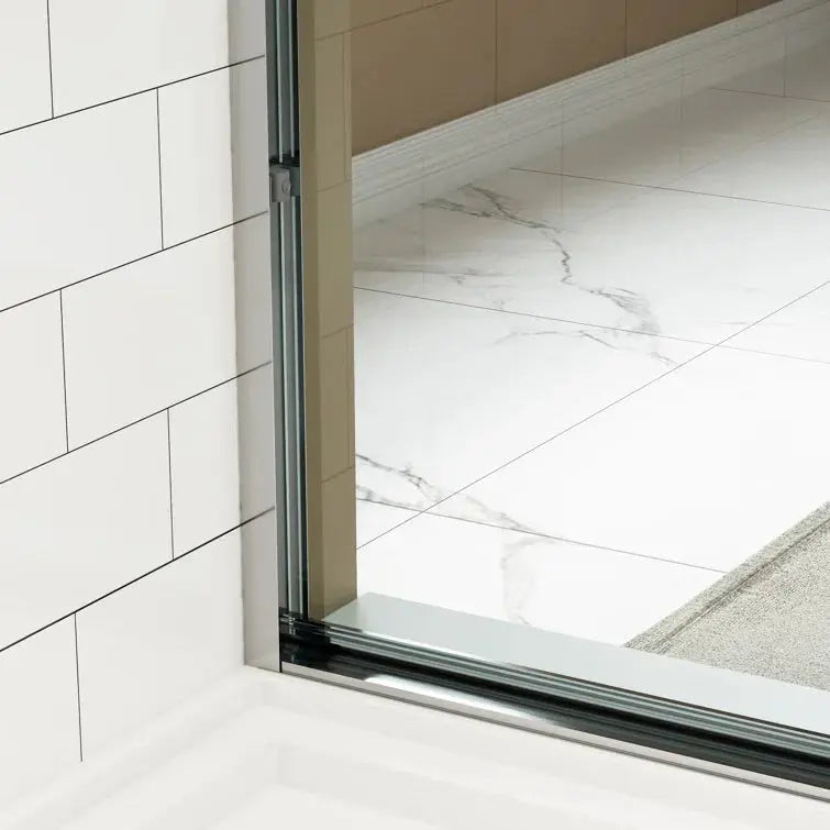 HOROW 59 Inch Glass Shower Door Sliding Chrome Shower Door Model BE5972-CH HOROW
