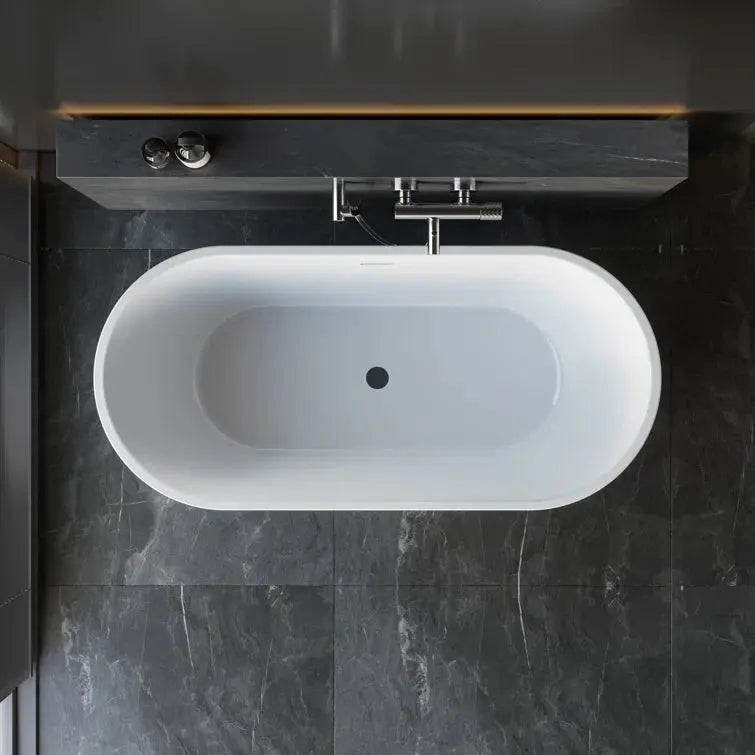 HOROW 2 Person Bathtub 67 inch Freestanding Tub Model TU67-MB HOROW