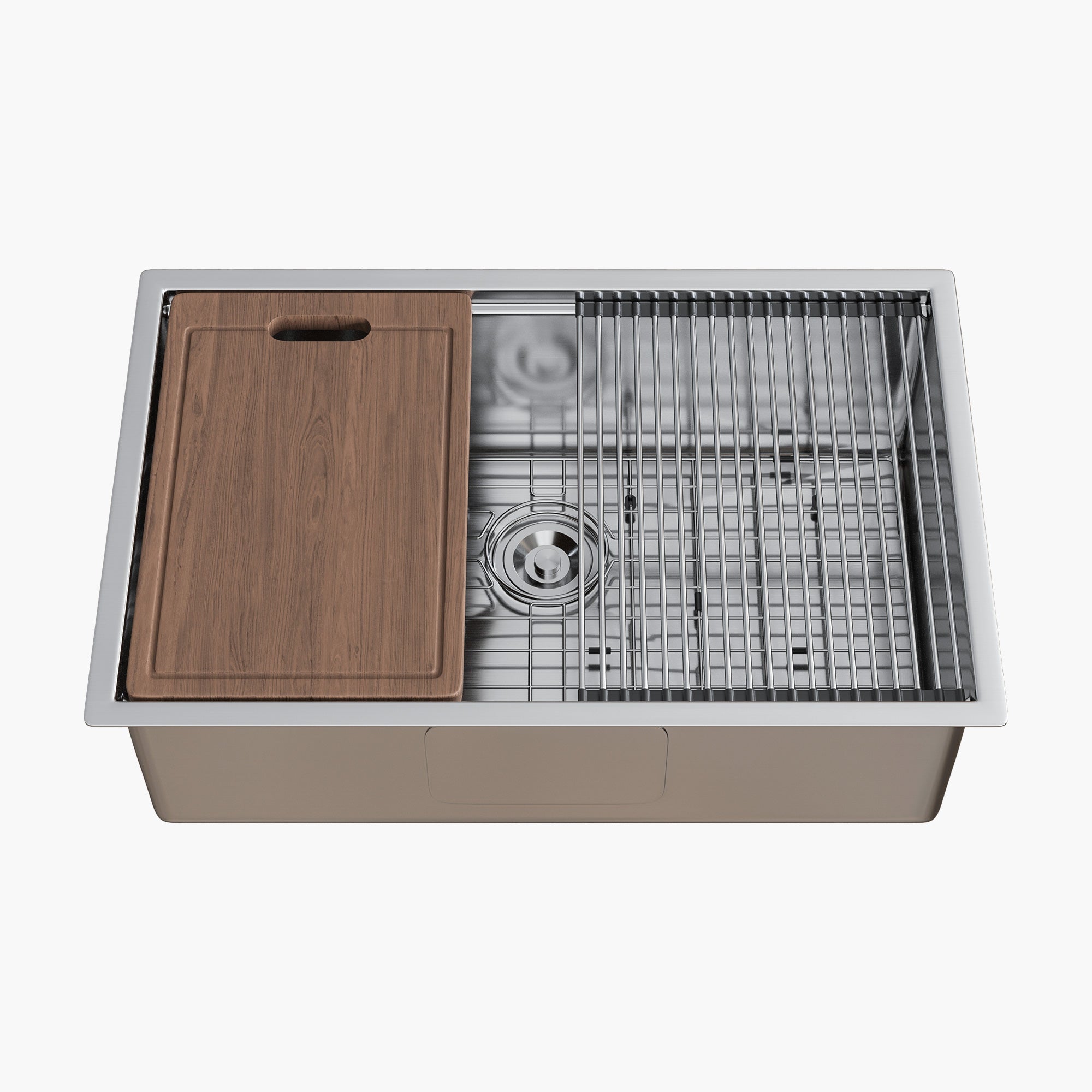 HOROW Best Workstation Sink Stainless Steel Farmhouse Sink 30 Inch Model HR-MS3019D-L