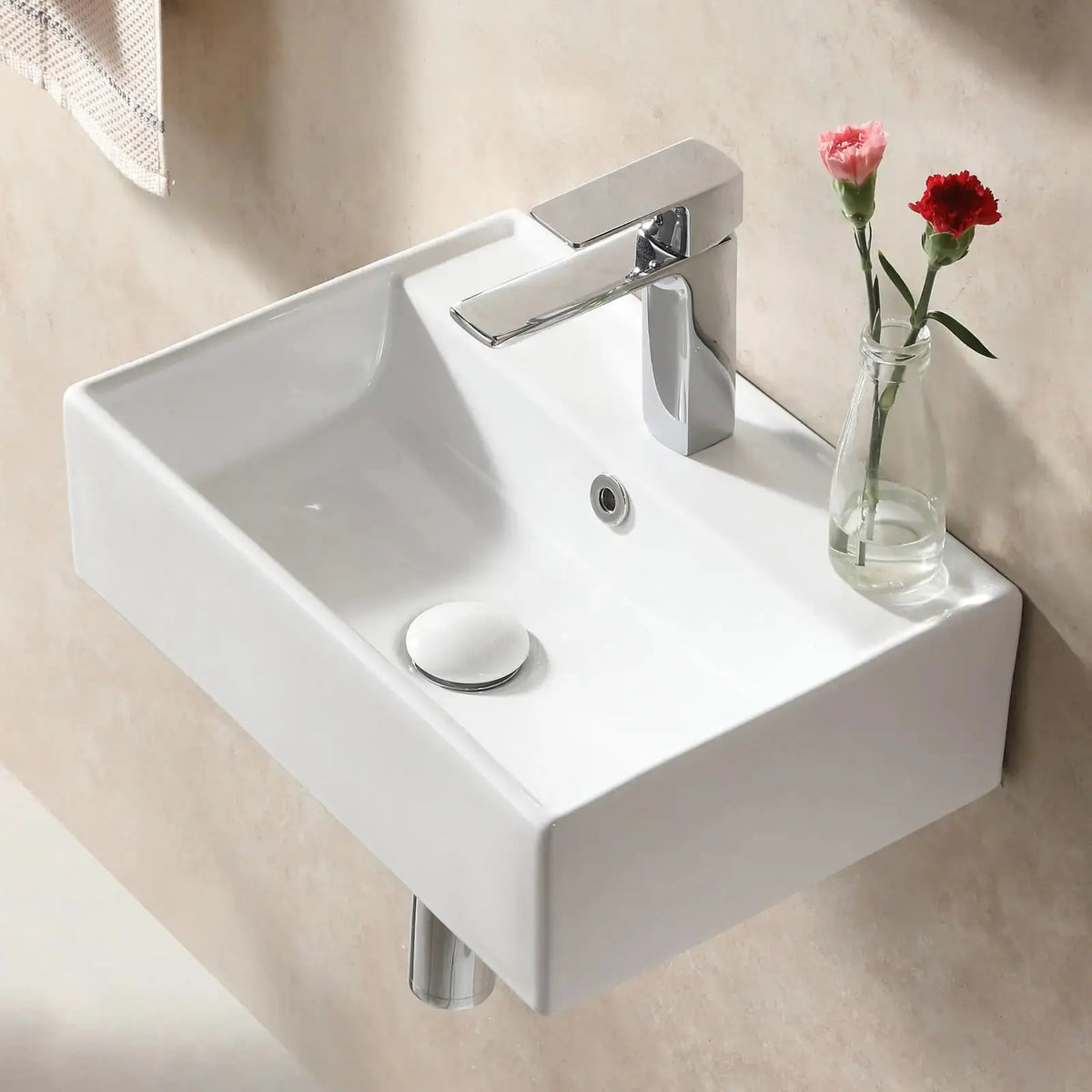 HOROW Wall Mounted Bathroom Sink Model HWTP-S4531W HOROW