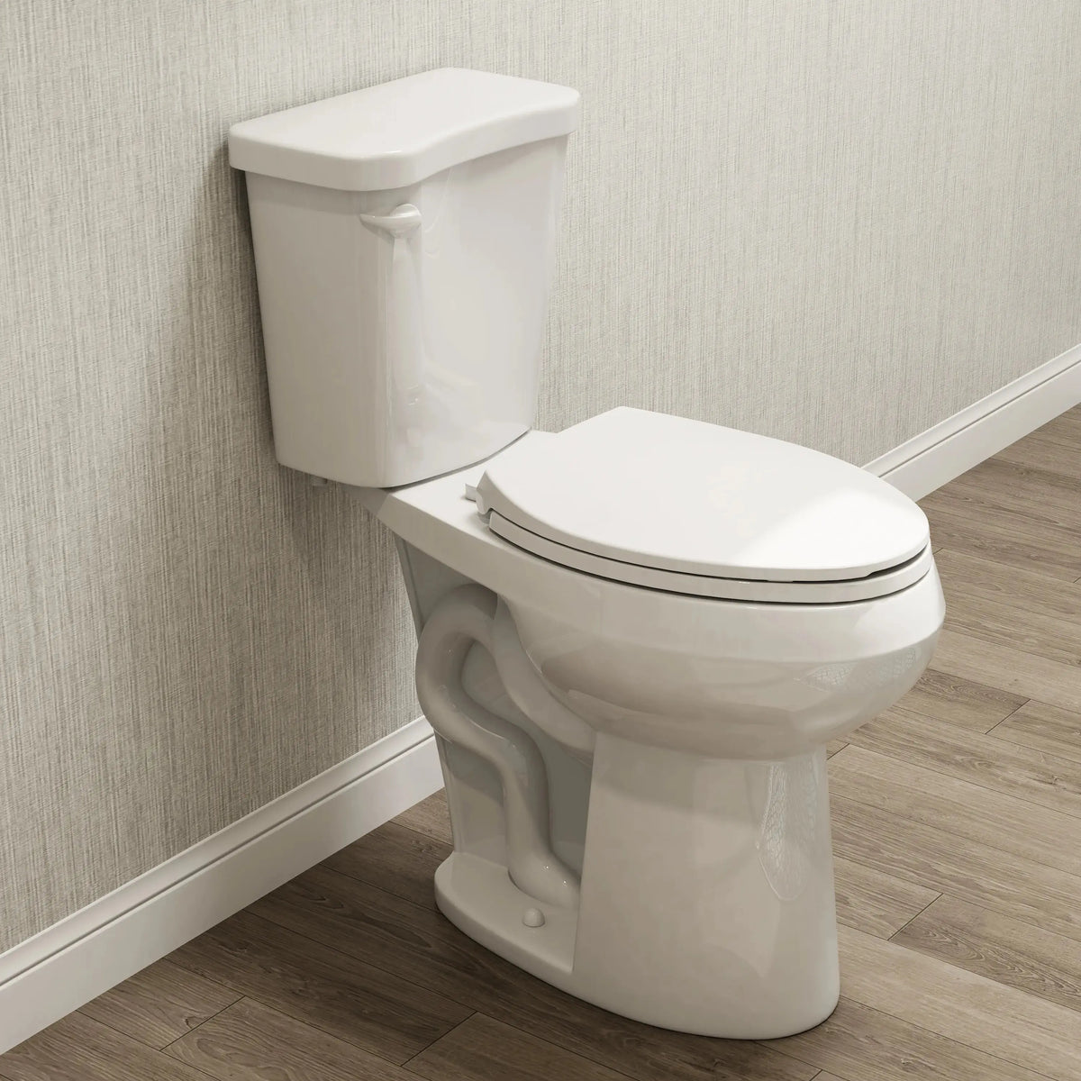 Elongated 2 Piece Toilet with Single Flush and ADA Model HWTT - E03S HOROW