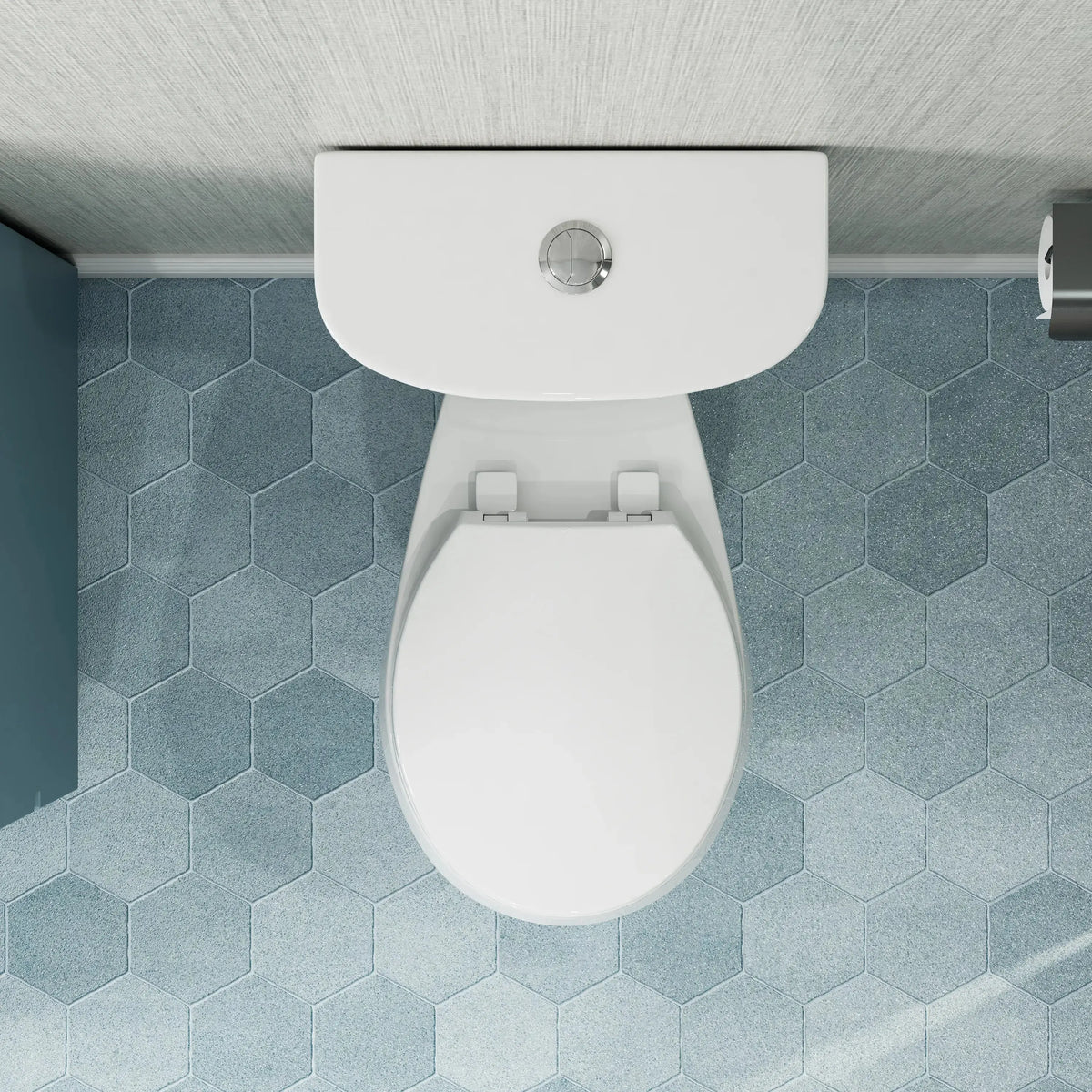 Double Flush Two Piece Toilet with Round Bowl and ADA Model HWTT - R03D HOROW