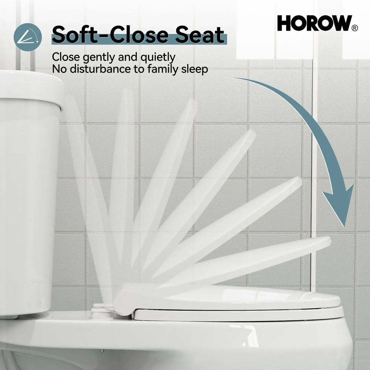 Double Flush Two Piece Toilet with Round Bowl and ADA Model HWTT - R03D HOROW