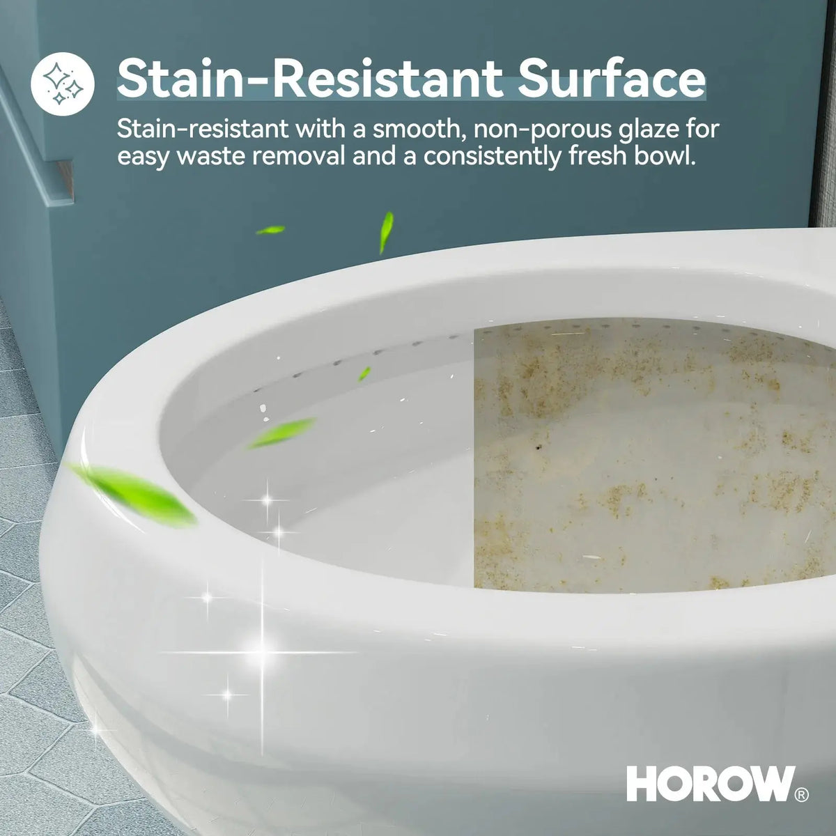 Double Flush Two Piece Toilet with Round Bowl and ADA Model HWTT - R03D HOROW