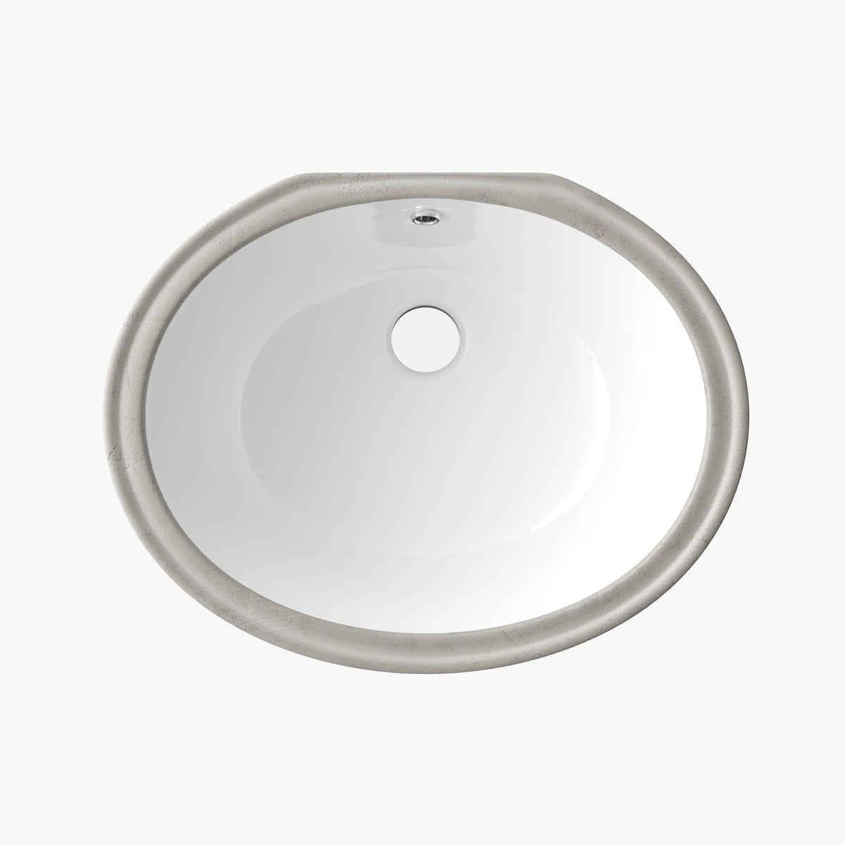 HOROW 20 Inch Undermount Kitchen Sink Oval Undermount Bathroom Sink Model HWTP-R5040D HOROW