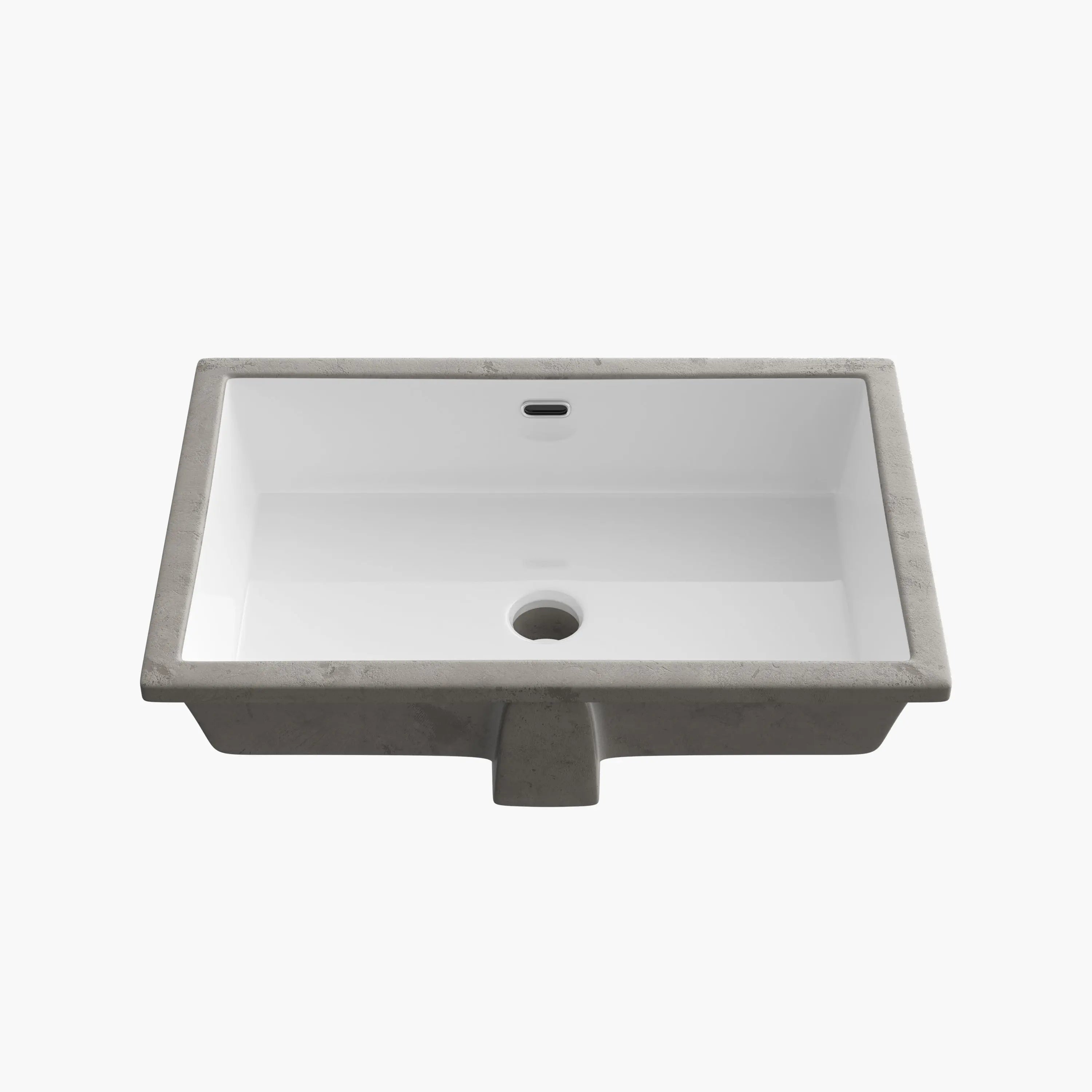 HOROW 24 Inch Undermount Kitchen Sink Bathroom Undermount Rectangular Sinks Model HWTP-S6039D