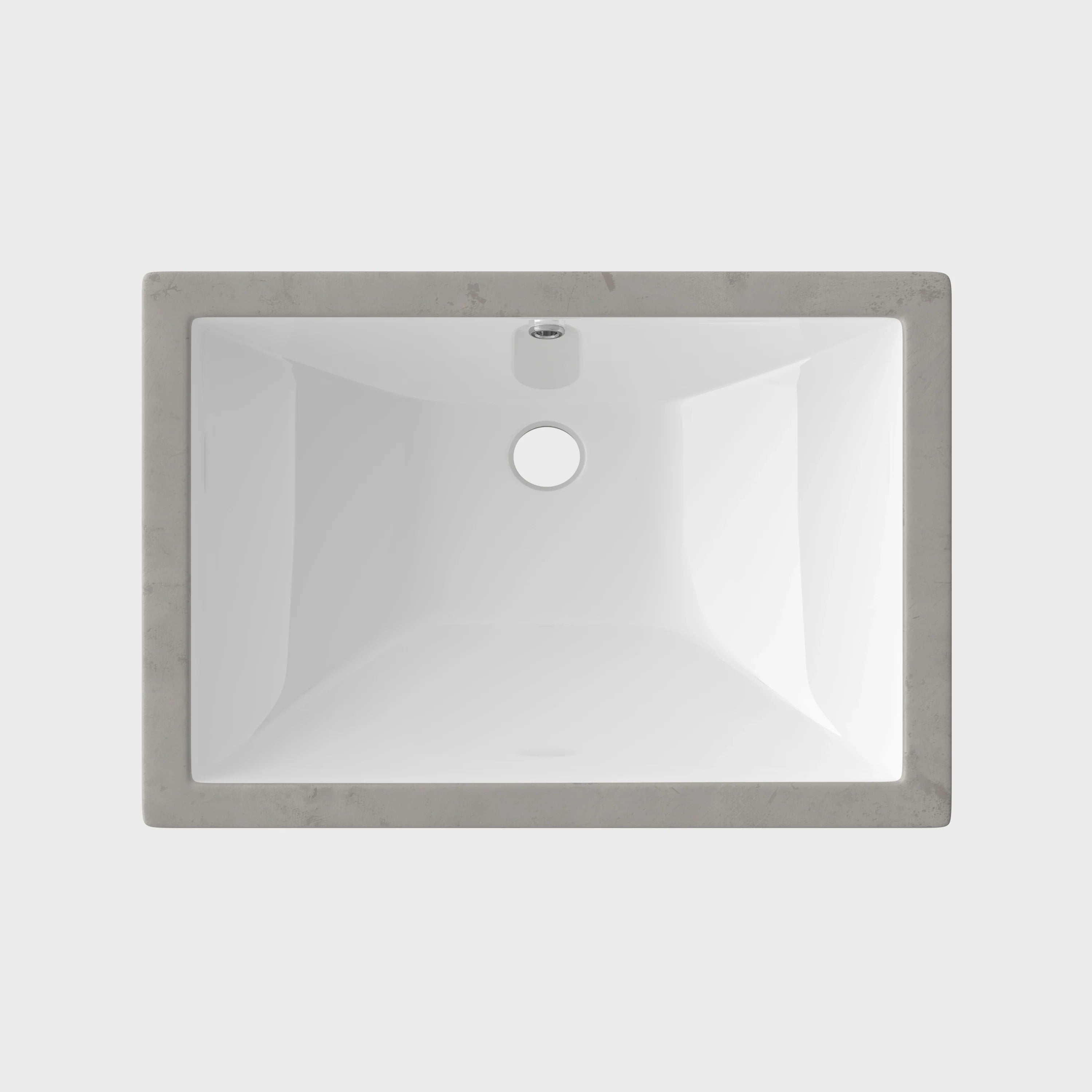 HOROW 24 Inch Kitchen Sink Undermount Square Bathroom Sinks Model HWTP-S6040D