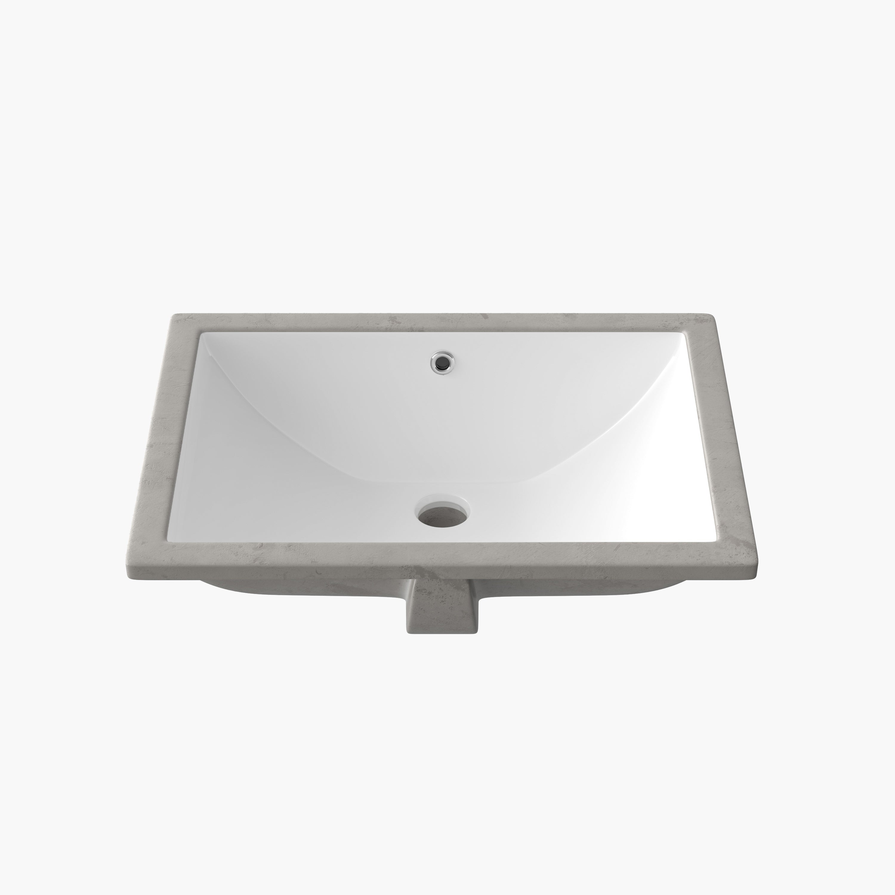 HOROW 24 Inch Kitchen Sink Undermount Square Bathroom Sinks Model HWTP-S6040D