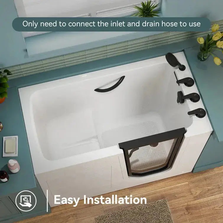HOROW Walk in Tub and Shower Combo Sit Down Bathtub Model M-329R HOROW