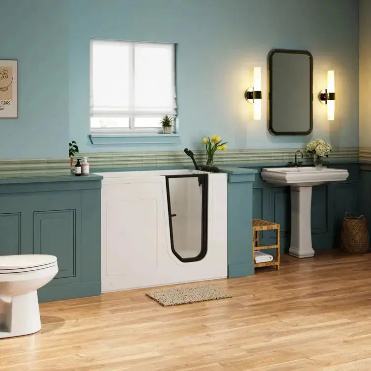 HOROW Walk in Tub and Shower Combo Sit Down Bathtub Model M-329R HOROW