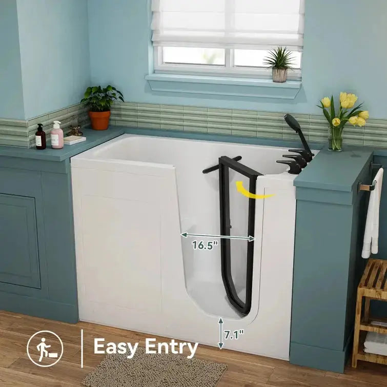 HOROW Walk in Tub and Shower Combo Sit Down Bathtub Model M-329R HOROW