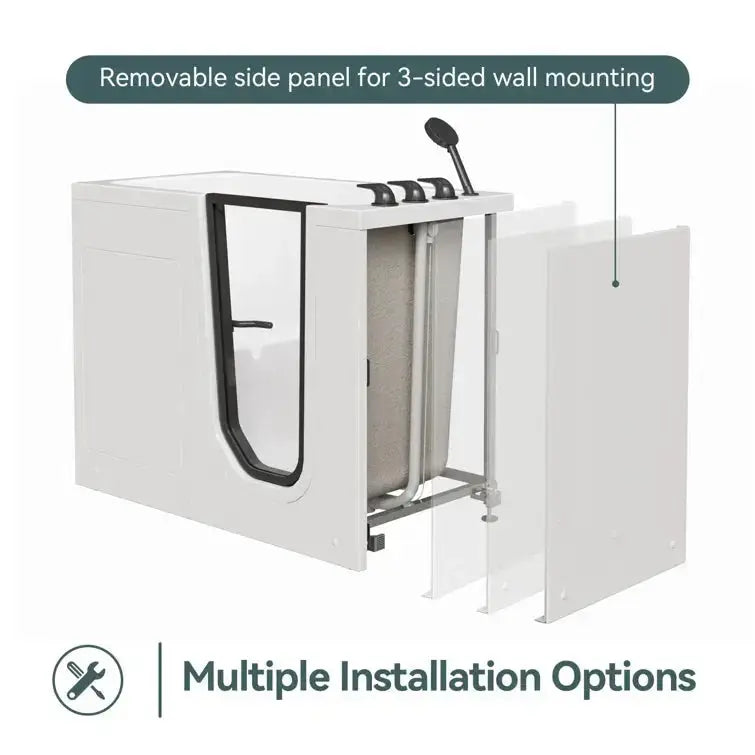 HOROW Walk in Tub and Shower Combo Sit Down Bathtub Model M-329R HOROW