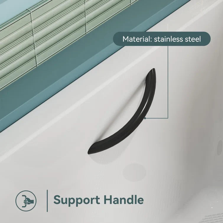 HOROW Walk in Tub and Shower Combo Sit Down Bathtub Model M-329R