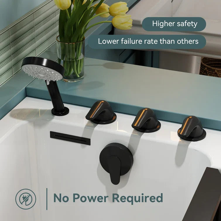 HOROW Walk in Tub and Shower Combo Sit Down Bathtub Model M-329R