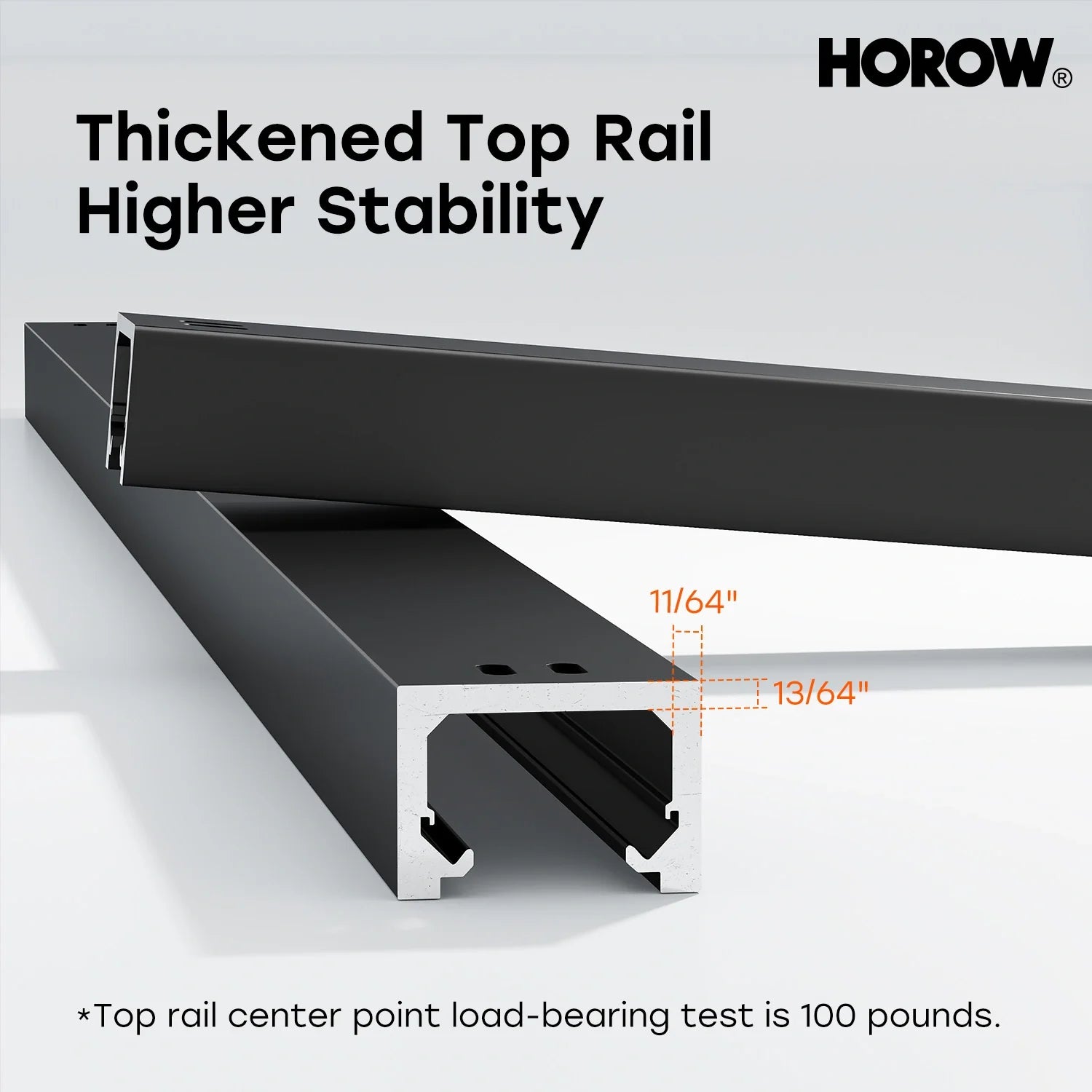 HOROW K2-MB Black Ultra-Narrow Frame Shower Door with Magnetic Catch