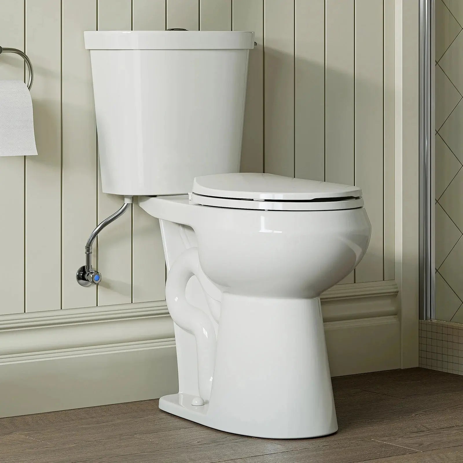HOROW HWTT-R02D Dual Flush 2-Piece Toilet with 19″ Chair Height