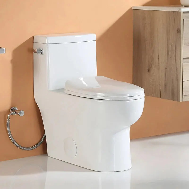 HOROW Comfort Height Elongated Toilet Single Flush 1 Piece Toilet Model ST076W HOROW