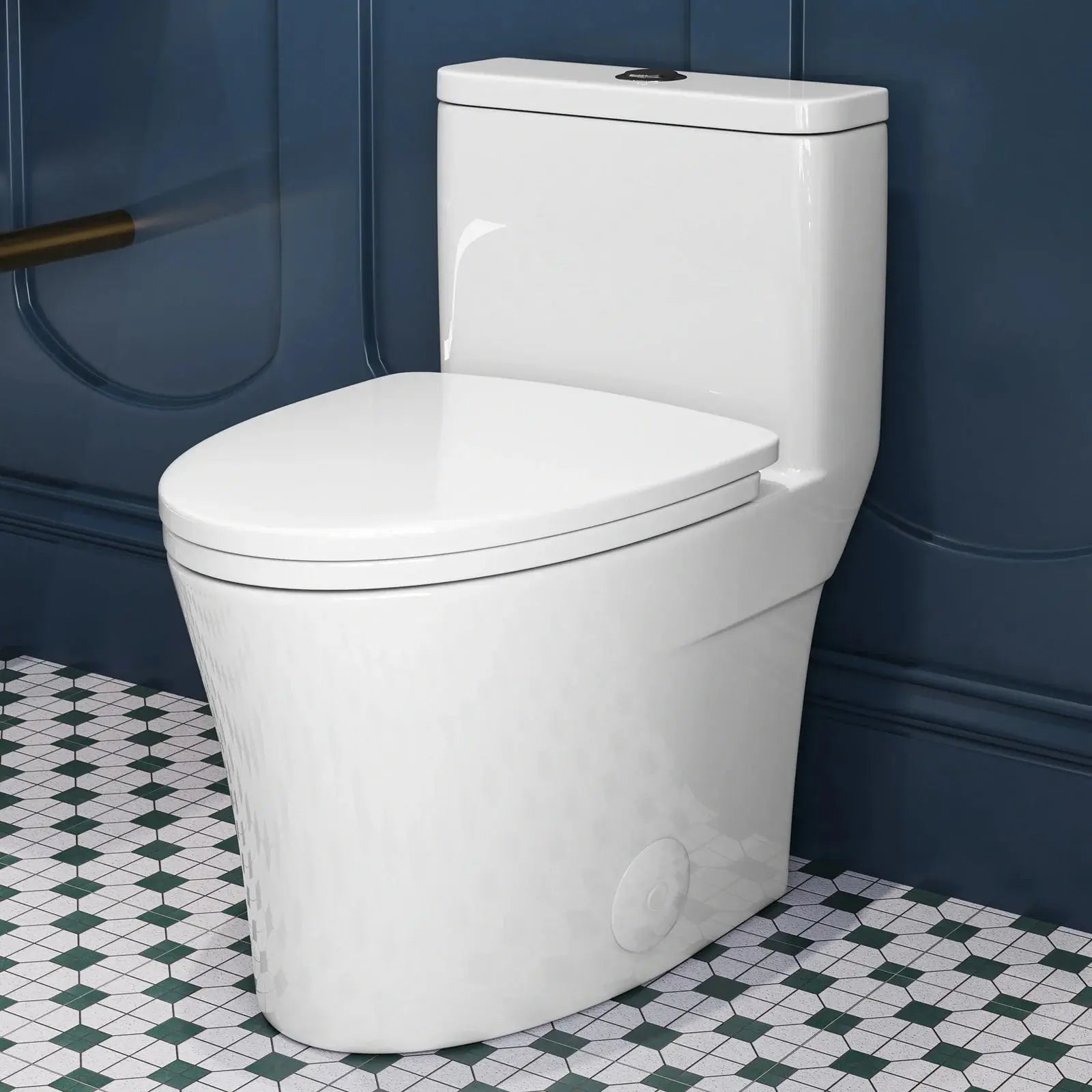 HOROW T0307W Elongated One-Piece Toilet with Dual Flush – Manufacturer Supply