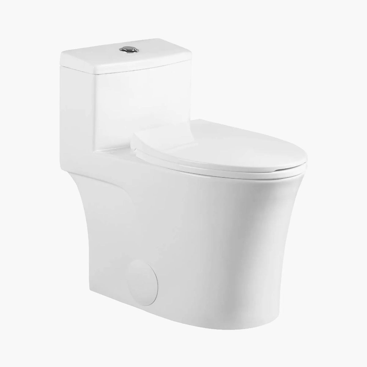 HOROW T0338W Elongated One Piece Toilet ADA Toilet Height 17.3 Inch HOROW
