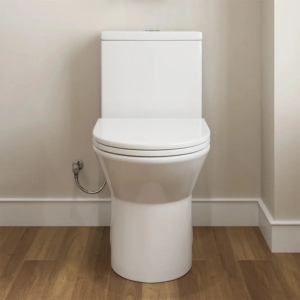 T0355W One Piece Toilet with ADA and Comfort Chair Seat for 12 Inch Rough In HOROW