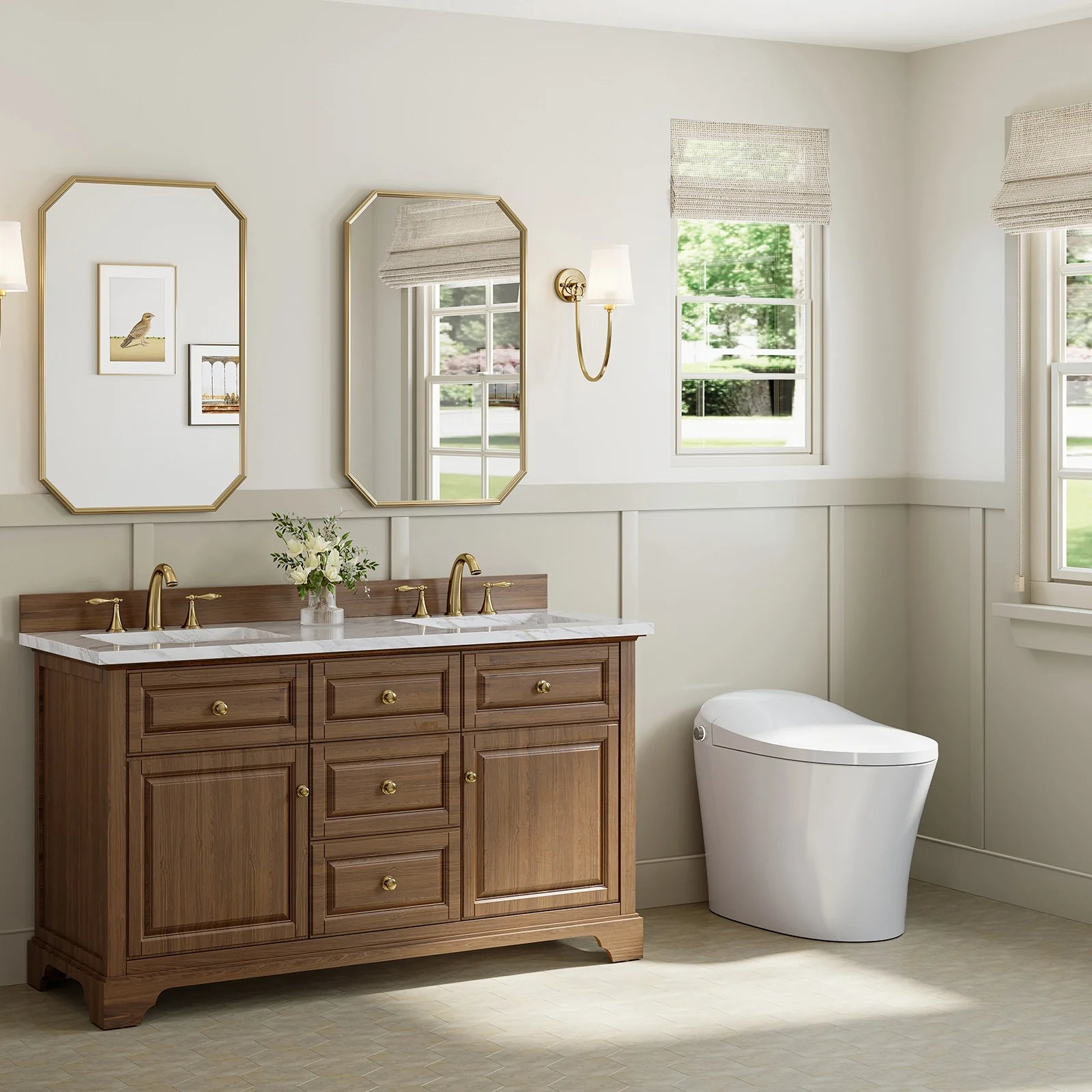 HOROW One Piece Smart Tankless Toilet With Heating Seat Model T10