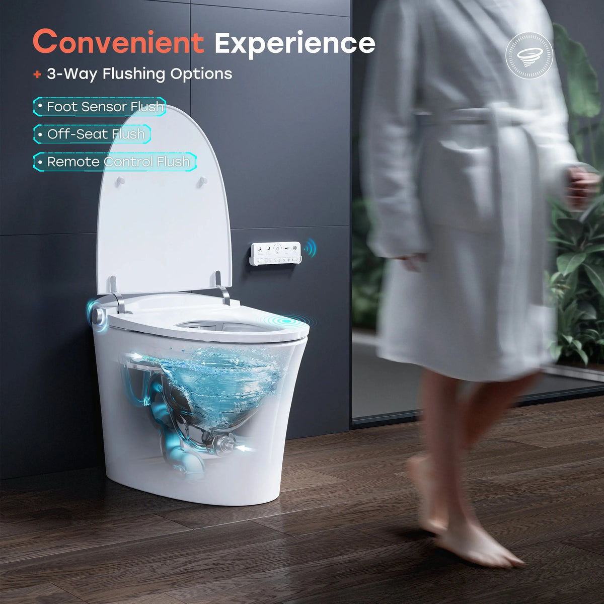 Best Smart Toilet with Built in Bidet and ADA Compliant Model T33 HOROW