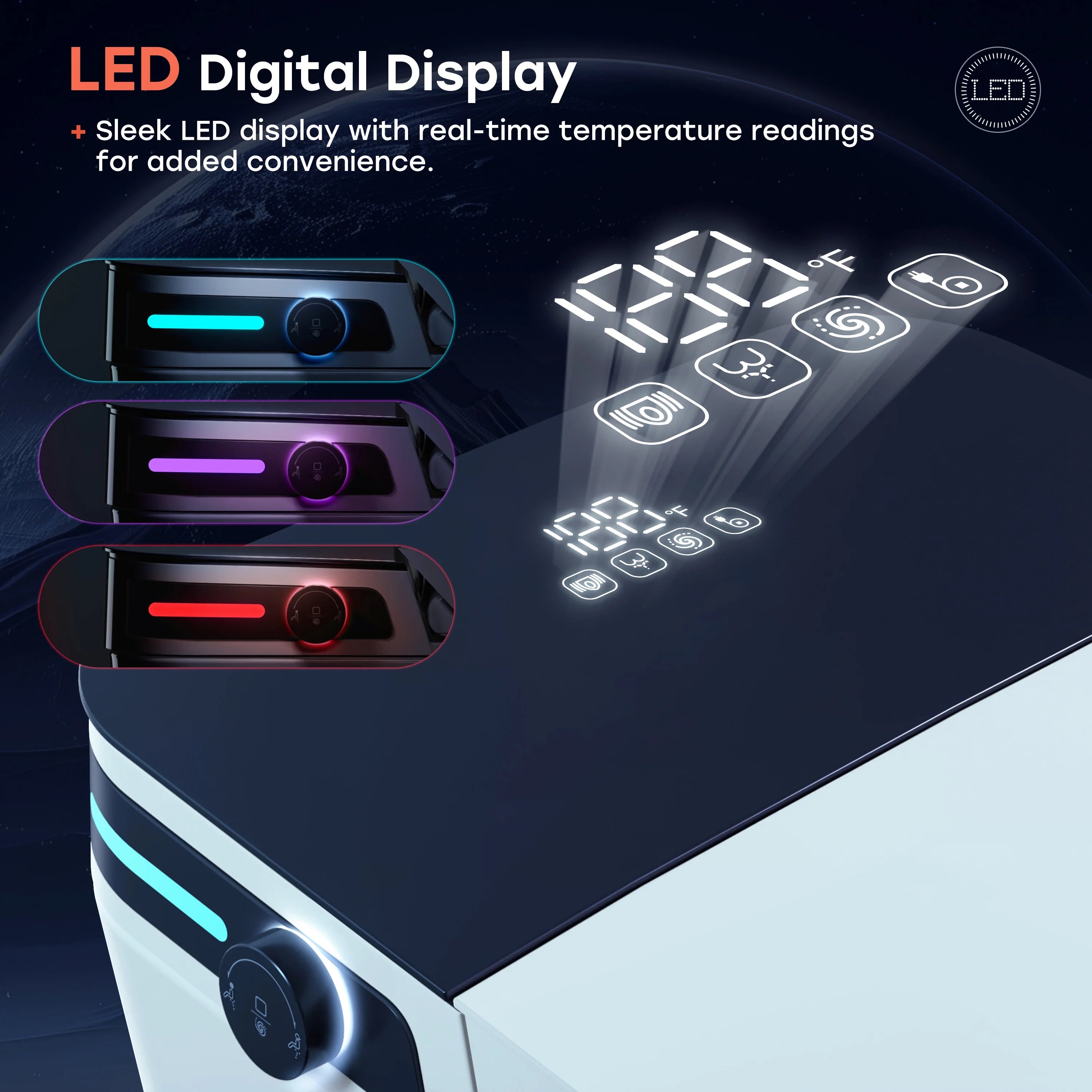 10 Inch Rough In Toilet with Bidet and Dryer for Power Outage Model T37D