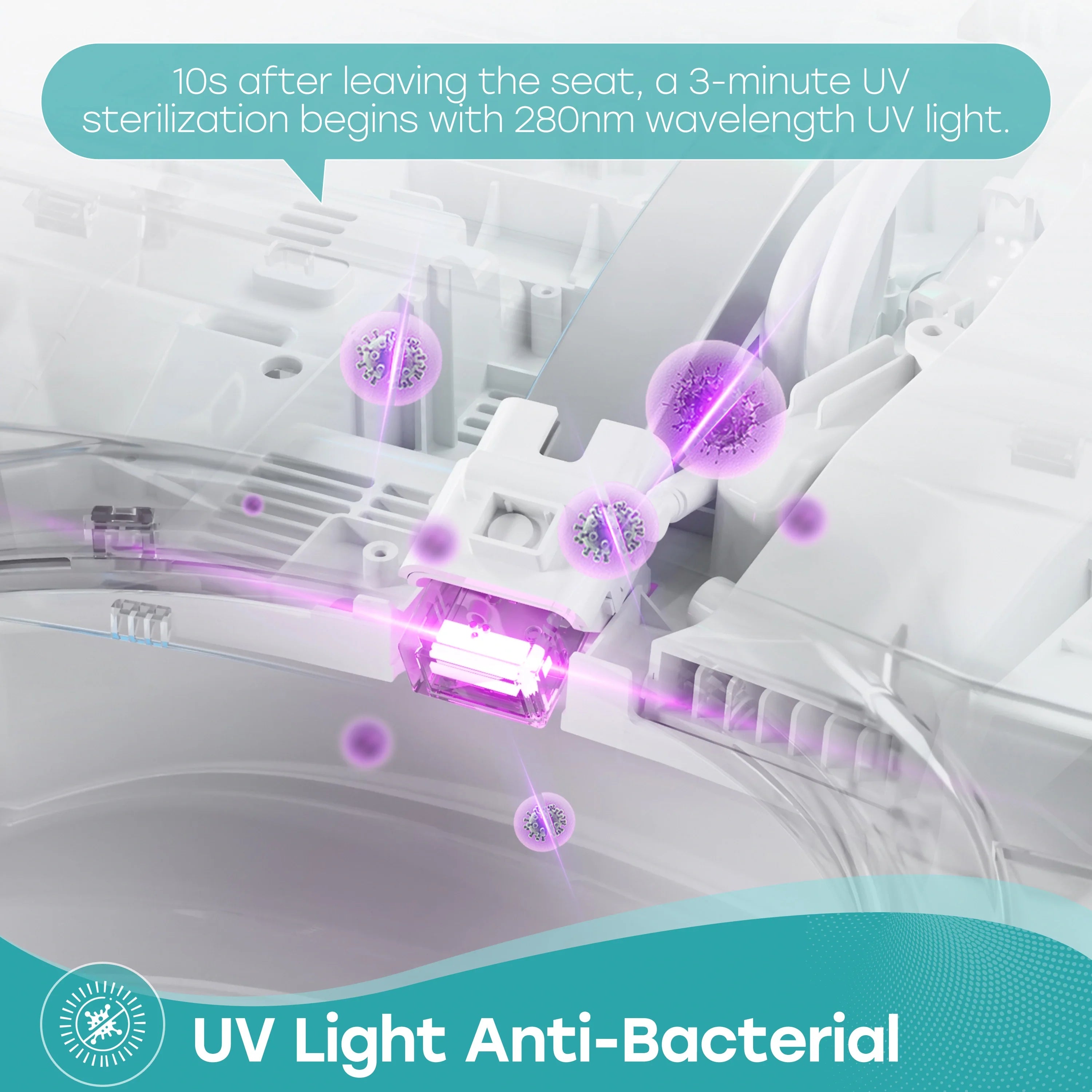 Bidet Combo Toilet with Mood Light for 12 Inch Rough In Model T38
