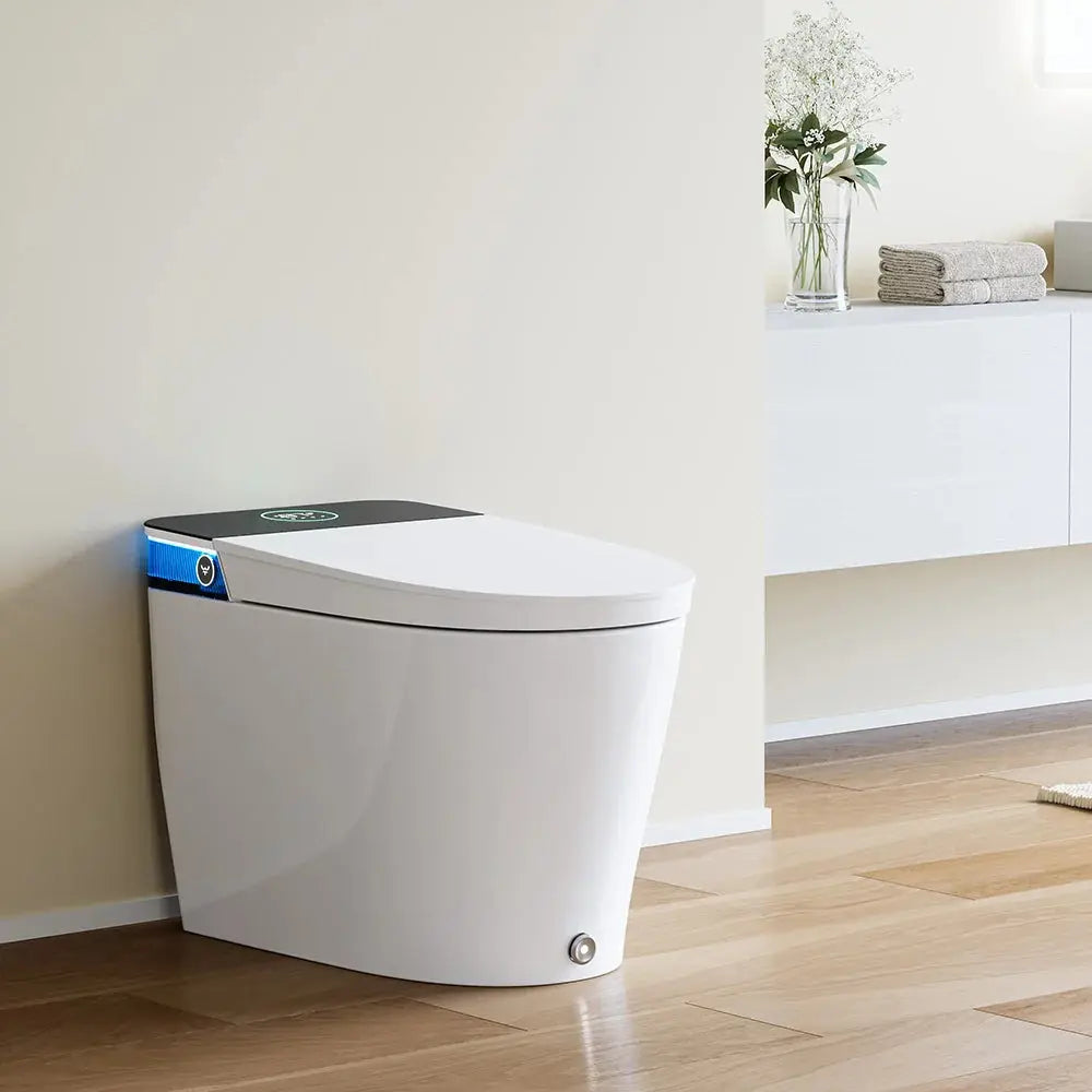 Bidet Toilet with Handle Flush and Dryer System for 12 Inch Rough In Model T38D HOROW