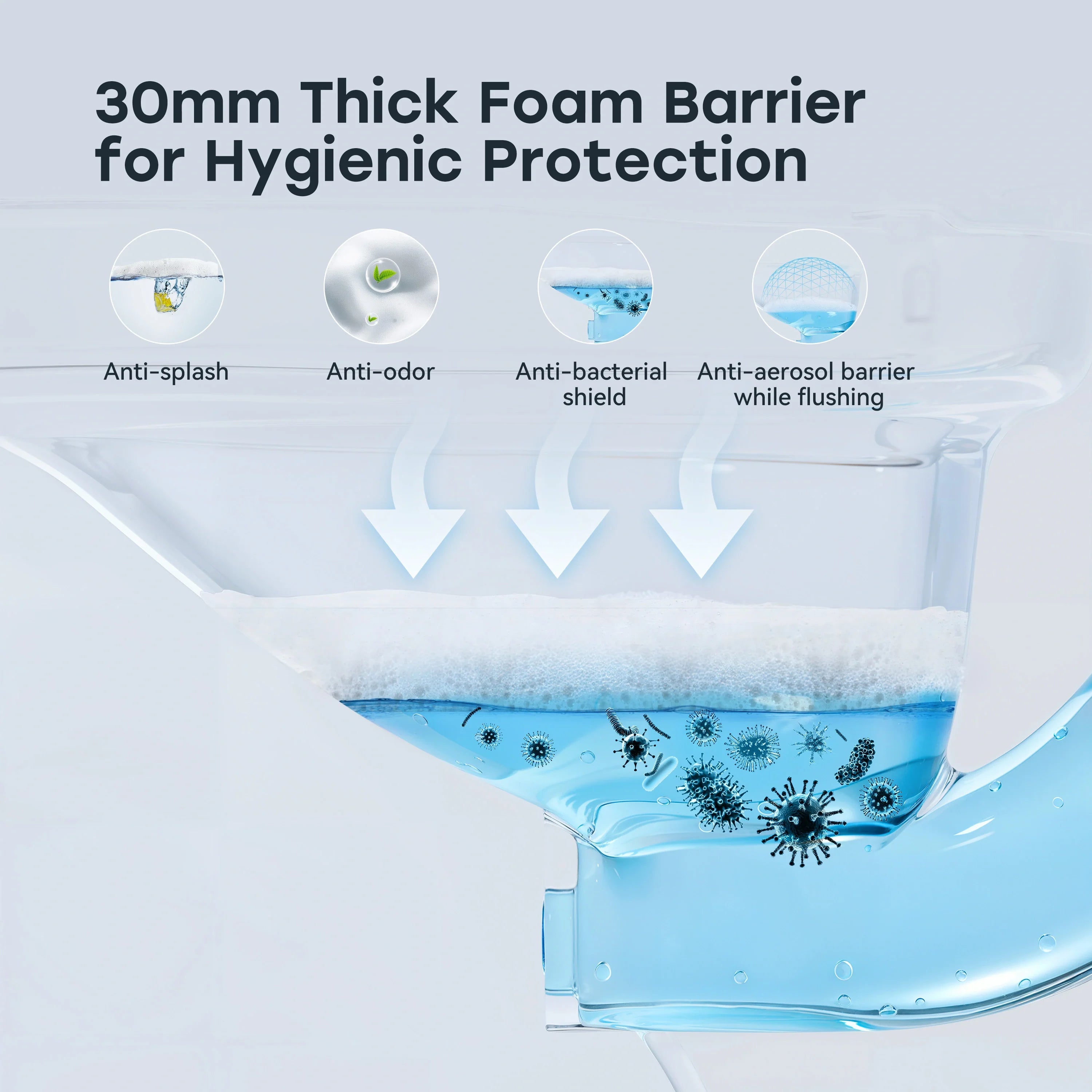 Smart Toilet with Flush Tank and ADA Compliance for 12 Inch Rough In Model T38P