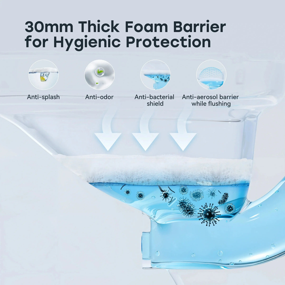 Smart Toilet with Flush Tank and ADA Compliance for 12 Inch Rough In Model T38P HOROW