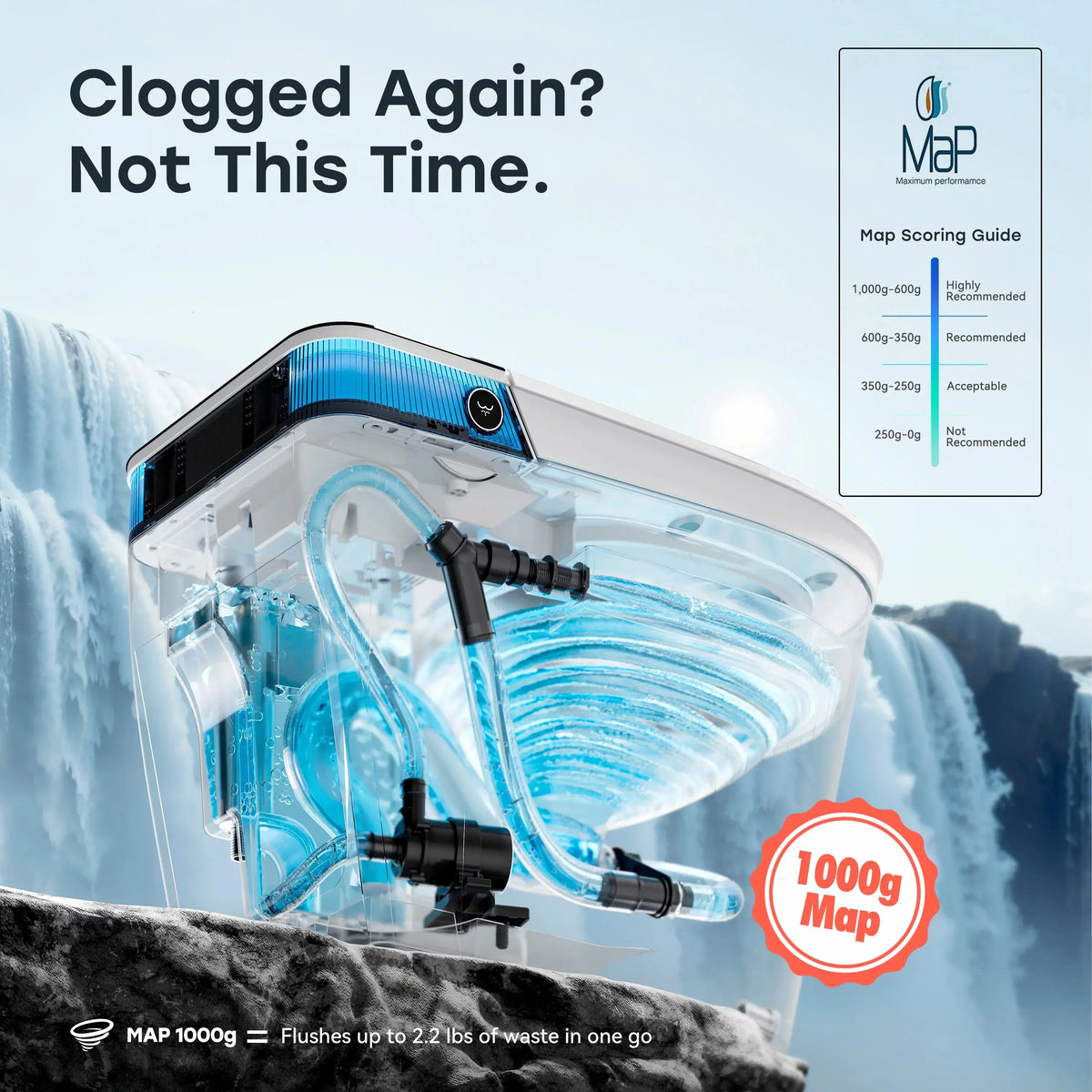 Smart Toilet with Flush Tank and ADA Compliance for 12 Inch Rough In Model T38P HOROW